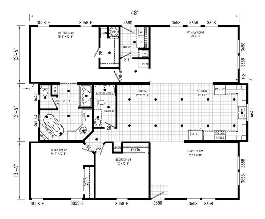 Hamburg Triple Wide Hamburg