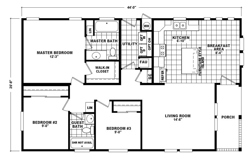 Boden 28 X 44 1174 sqft Home